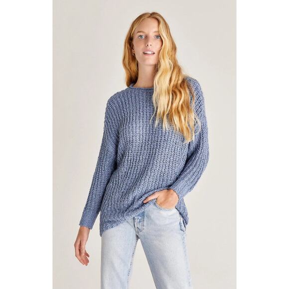 Z Supply Monterey Sweater, Blue Small - Picture 1 of 11